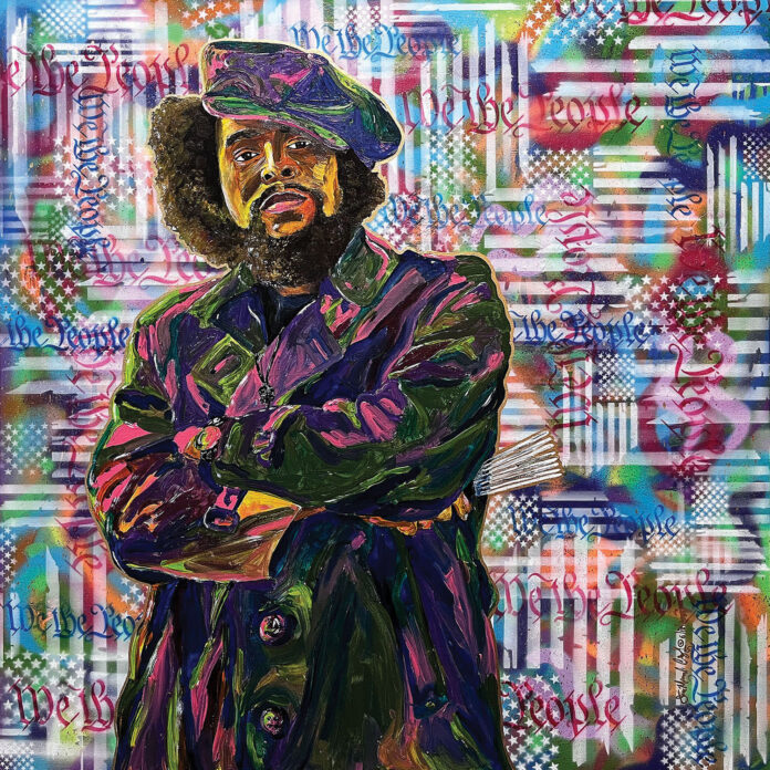 Cruz - Third Verse, mixed media art