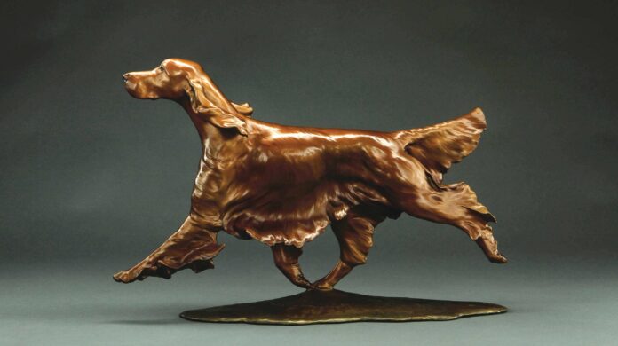 Sculptures of dogs