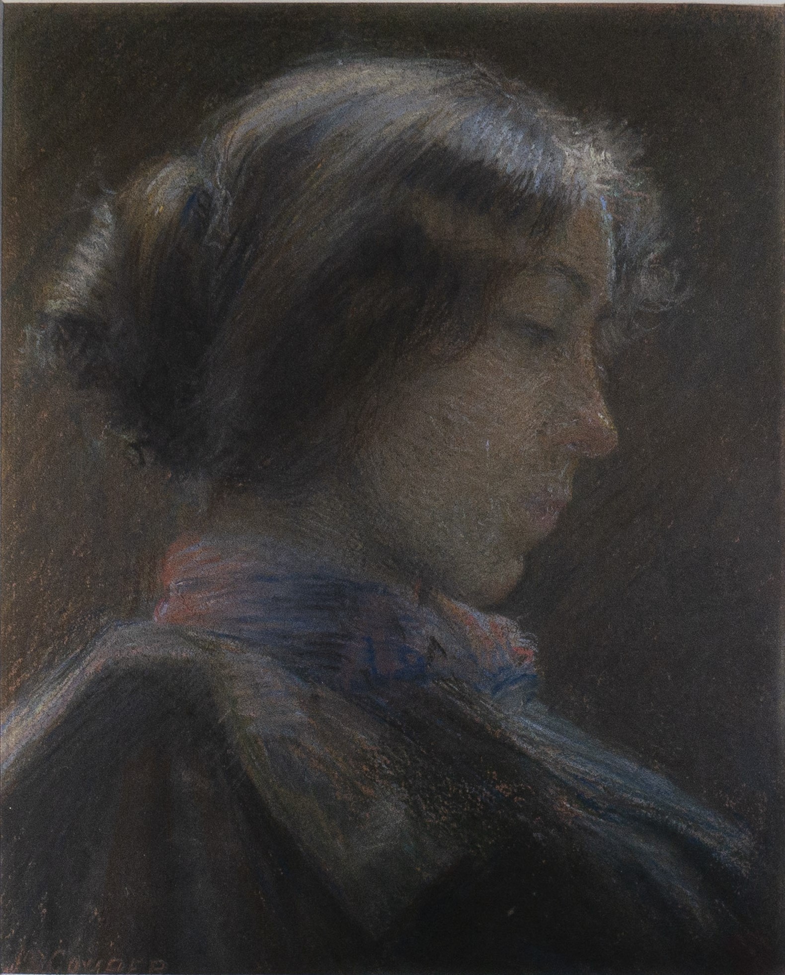Josephine Sibley Couper, “A Portrait,” Watercolor on Paper, 20” x 17.5” Courtesy of Litchfield Carpenter and Washington Dender