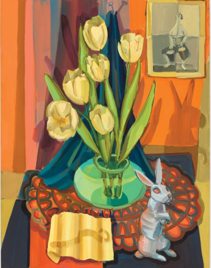 Art Collection - Judith Linhares (b. 1940), "Go Tell Alice," 2022, oil on canvas, 35 1/2 x 26 in., Courtesy of the artist and P.P.O.W., New York City