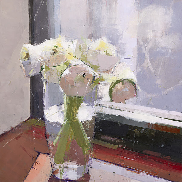 Paintings for Sale - Lisa Breslow, "Bloom," 2024, oil and on panel, 12 x 12 inches