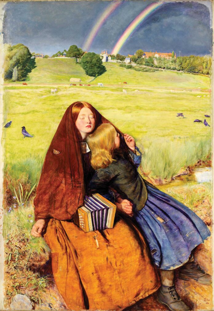 Millais - The Blind Girl JOHN EVERETT MILLAIS (1829–1896), "The Blind Girl," 1854–56, oil on canvas, 31 4/5 x 21 1/4 in., Birmingham Museums Trust
