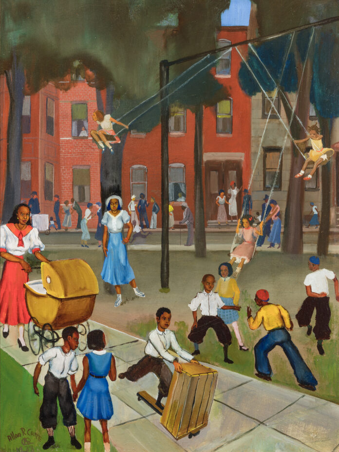American art - Play at Dark - Allan Rohan Crite